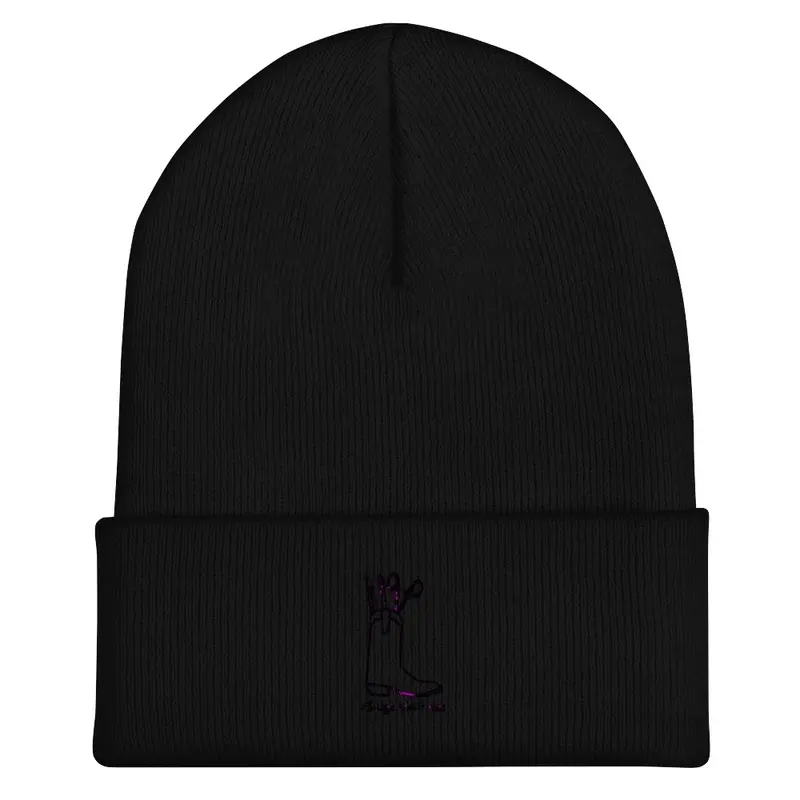 Black Boot Beanie